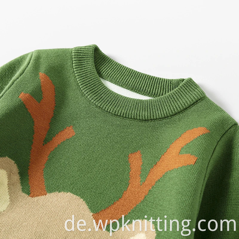 Jungen und Mädchen Strickwege Weihnachtsbaby Kleidung Freizeitpullover Pullover